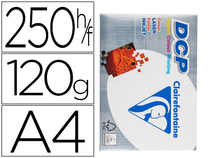 250h papel fotocopiadora Clairefontaine DCP A4 120g/m²